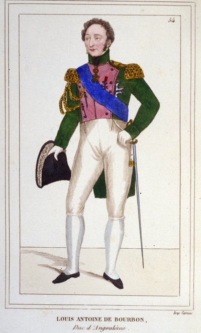 Hertugen af Angouleme Louis Antoine (Louis-Antoine) d
