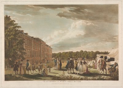 Lejren i Museumshaven af Unknown artist