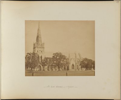 Den engelske katedral. Singapore af Unknown artist