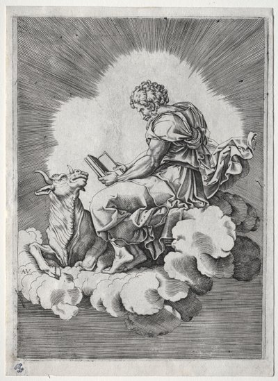 De fire evangelister: St. Lukas af Unknown artist