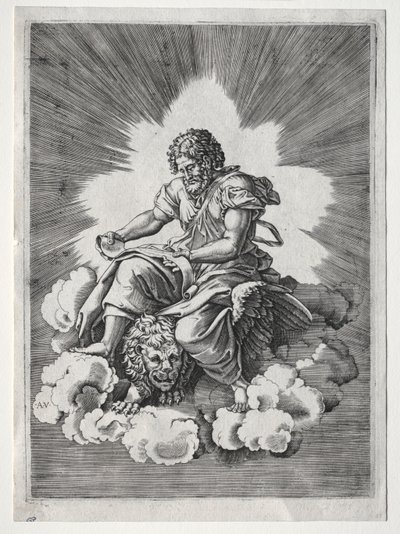De fire evangelister: St. Mark af Unknown artist