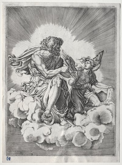 De fire evangelister: St. Matthæus af Unknown artist