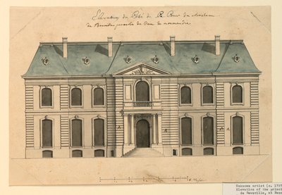 Forhøjningen af en villa i Benoille af Unknown artist