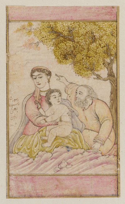 Den hellige familie (efter europæisk design) af Unknown artist