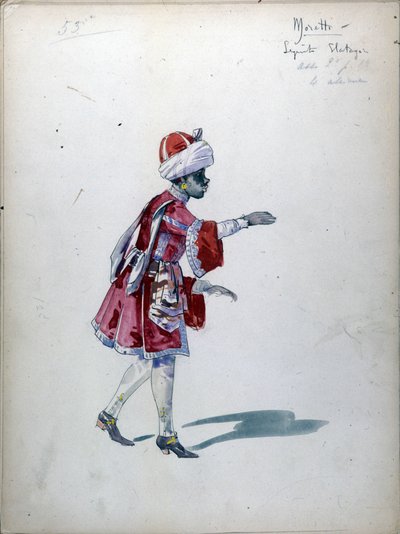 The Lady of Spades: Opera komponeret i 1890 af Piotr eller Petr Ilyich Tchaikovsky (eller Tchaikowsky) af Unknown artist