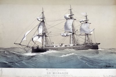 Die Monarch, englische Flotte, ca. 1850 von Unknown artist