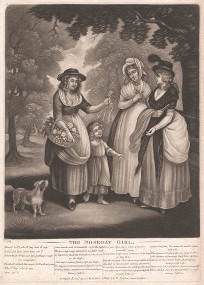 Nosegay-pigen af Unknown artist