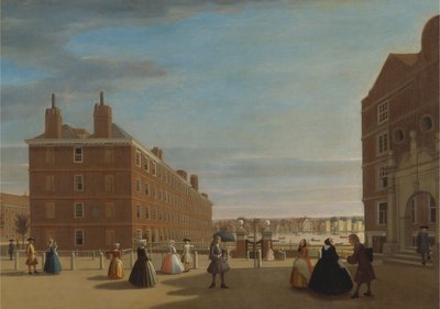 Papirbygningerne, Inner Temple, London af Unknown artist