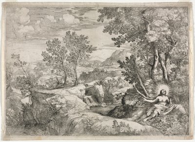 Den angrende Magdalen af Unknown artist