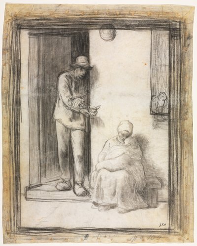 Det syge barn af Unknown artist