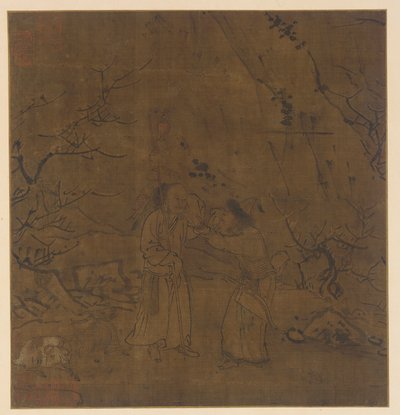 Den tårefulde afsked mellem Su Wu og Li Ling af Unknown artist