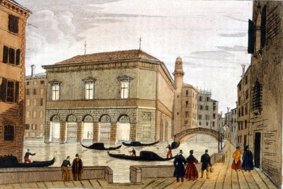 Teatret "La Fenice"" i Venedig. Stik fra slutningen af 1700-tallet. af Unknown artist