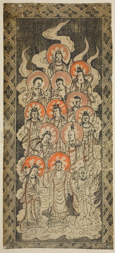 De tretten buddhaer af Unknown artist