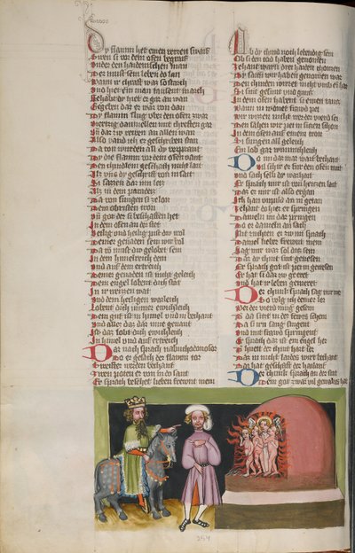De tre unge i den glohede ovn af Unknown artist
