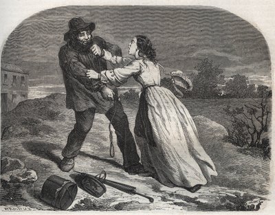 Morderen på den gode Martin Dumollard (1810-1862) seriemorder i det 19. århundrede i Ain af Unknown artist