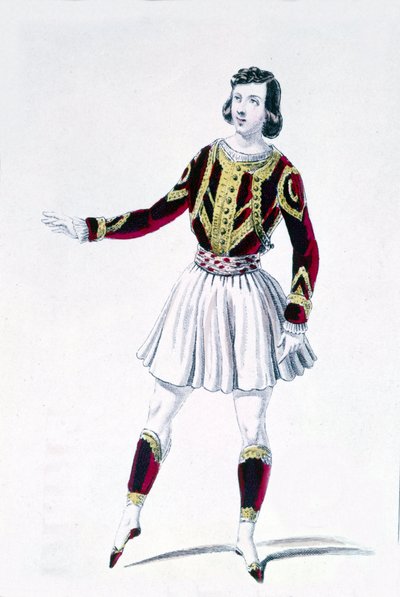 Danseren og koreografen Marius Petipa (1818-1910) i "Herrens rettigheder" af Unknown artist