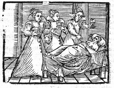 Heksens død af Francesco Guaccio "" Compendium Maleficarum"" Milano 1608. af Unknown artist