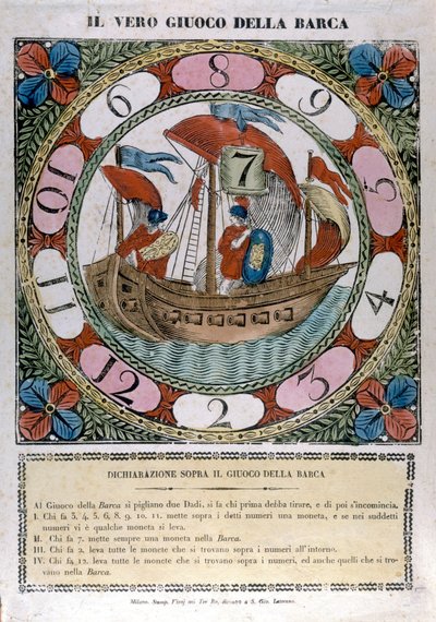 Bådens spil. 1700-tallet af Unknown artist