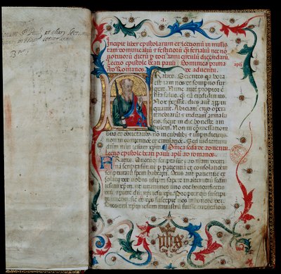 Begyndelsen af en Lectionary af Unknown artist