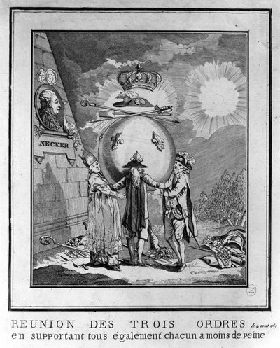 Mødet for de tre ordener, 4. august af Unknown artist