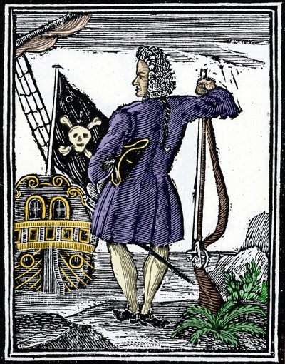 Piraten "" gentleman" Stede Bonnet (1688-1718). af Unknown artist