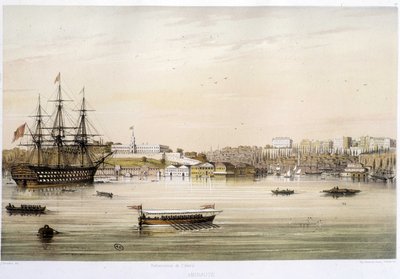 Istanbuls havn eller Admiraut i det 19. århundrede af Unknown artist