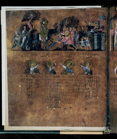 Den lilla Codex Rossanensis, 6. århundrede (manuskript) af Unknown artist