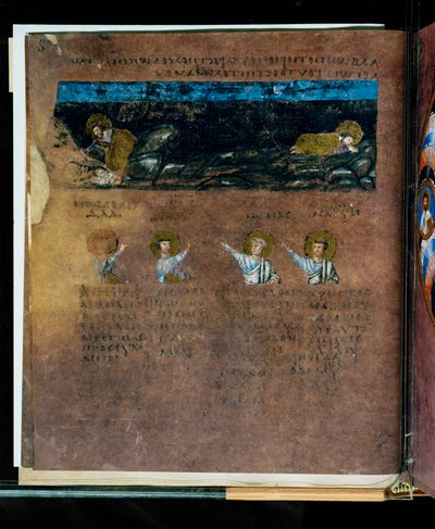 Den lilla Codex Rossanensis, 6. århundrede (manuskript) af Unknown artist