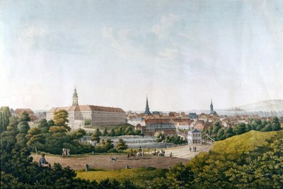 Byen Weimar i slutningen af det 18. århundrede. af Unknown artist