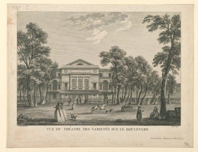 Theatre des Varietés i Paris af Unknown artist