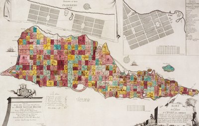 Tilforladelig Kort over Eylandet St. Croix udi America, Copenhagen, 1754, 1754 af Unknown artist
