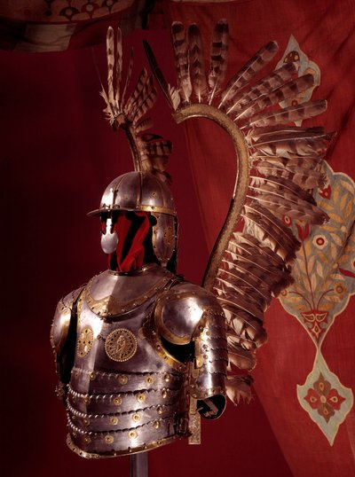 Top of Armor med Hussard Wings af Unknown artist