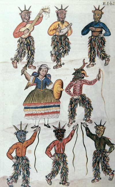 Bogen "Trujillo del Peru" eller "Codex Martinez Companion", af Baltazar Martinez Companion og Bujanda, biskop af Trujillo (1782-1785) af Unknown artist