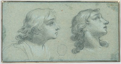 To syn på hovedet af en ungdom af Unknown artist