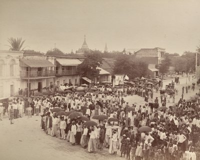 Uden titel (procession eller menneskemængde) (bagside) af Unknown artist
