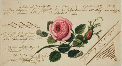 Unavngivet Valentine (Pink Flower) af Unknown artist