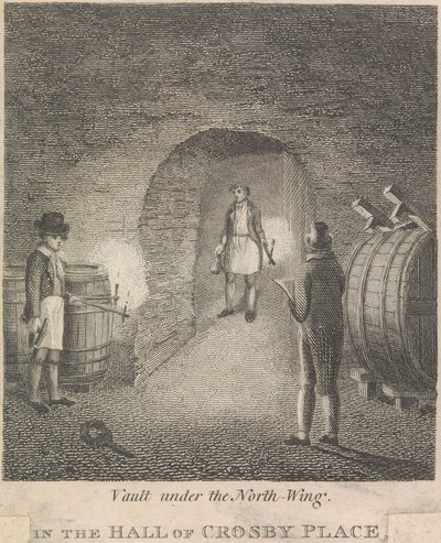 Hvælving under Nordfløjen i Hall of Crosby Place; side 81 (bind 1) af Unknown artist