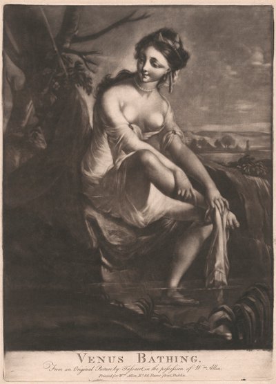 Venus bader af Unknown artist