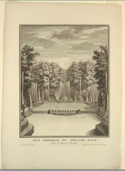Versailles, haver, vandteater af Unknown artist