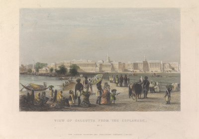 Udsigt over Calcutta fra Esplanade, nr. 1 af Unknown artist