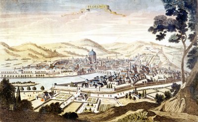 Udsigt over Firenze i det 18. århundrede af Unknown artist