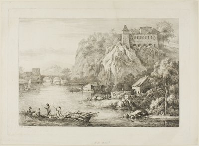 Udsigt over Carmes de Caussees i Lyon af Unknown artist