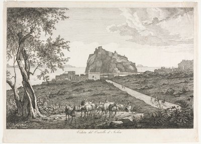 Udsigt over Castello, Ischia af Unknown artist
