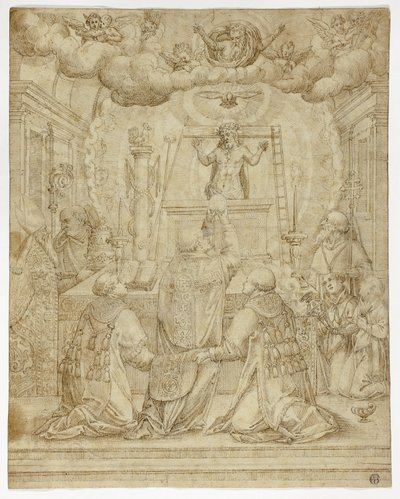 Vision af Saint Gregory af Unknown artist