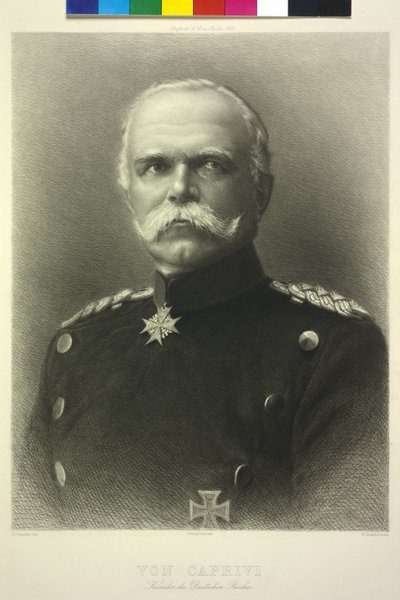 Von Caprivi kansler i det tyske kejserrige af Unknown artist