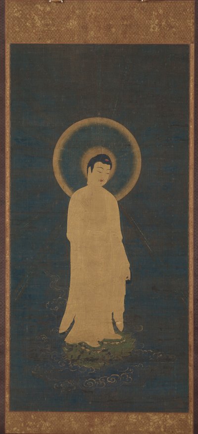 Indbydende afstamning af Amida Buddha af Unknown artist