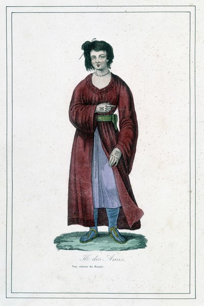Woman of the Island of Friends - i "" Album des voyages"" af Unknown artist