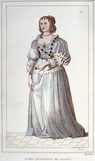 portræt af Henriette-Marie af Frankrig. Paris af Unknown artist