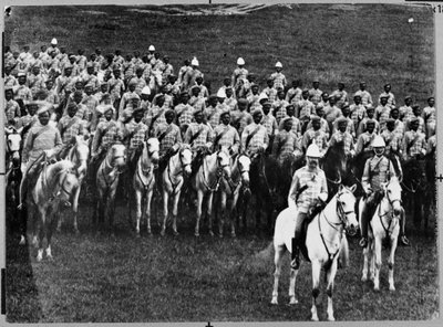 2. Madras Regiment Lette Kavaleri i parade af Unknown photographer