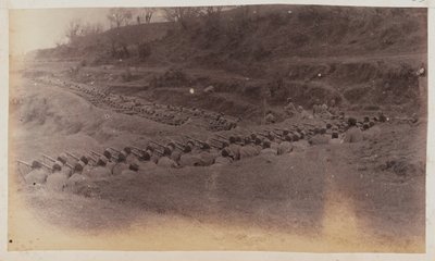 4. Goorkha Regiment bemander skanser af Unknown photographer